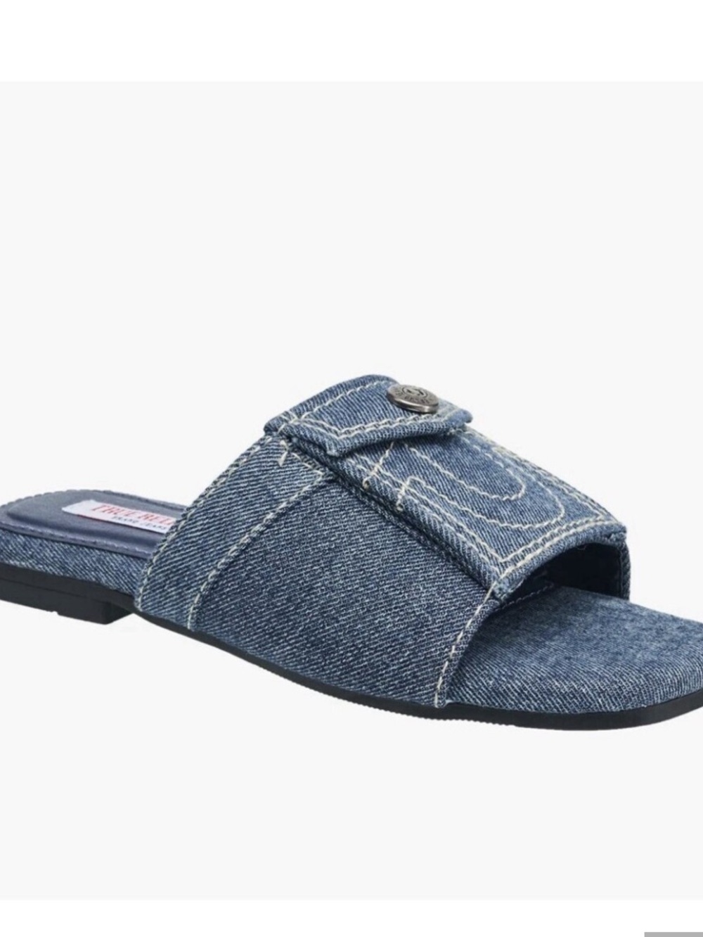 True Religion Denim Slide Sandal - Blue Women’s Slide !!!